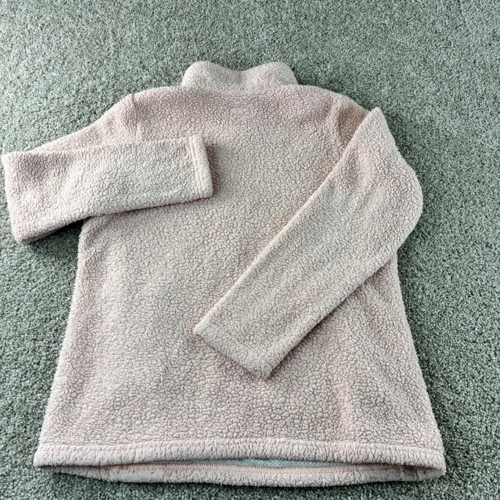 Patagonia Los Gatos Girls XL Fleece‎ Pullover Pink 1/4 Zip Long Sleeve Jacket - Picture 9 of 10